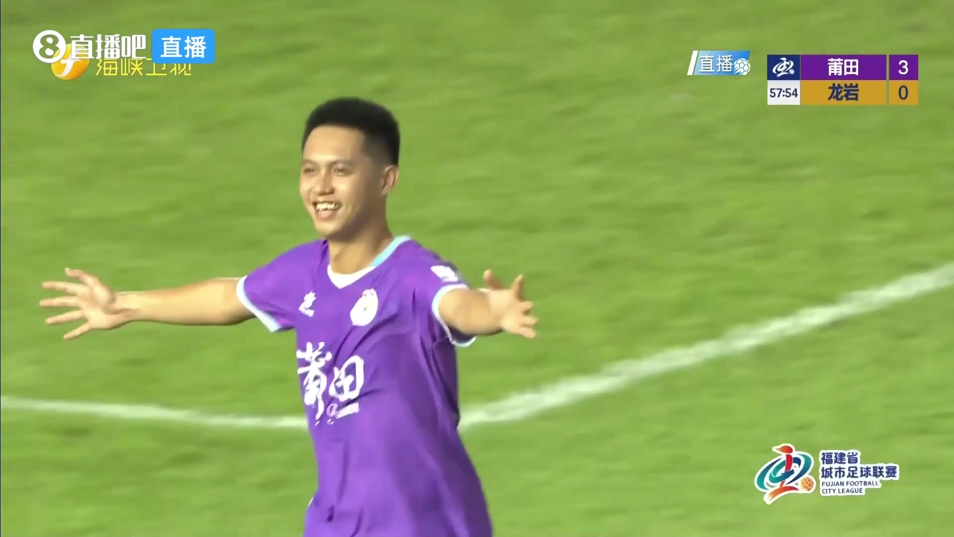 潘彦宏门前推射得手,助莆田队4-0领先龙岩队!